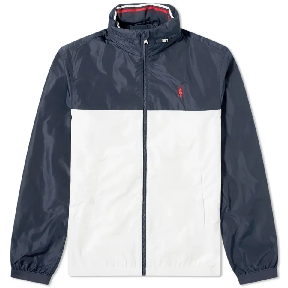 Colour Block Hooded Windbreaker