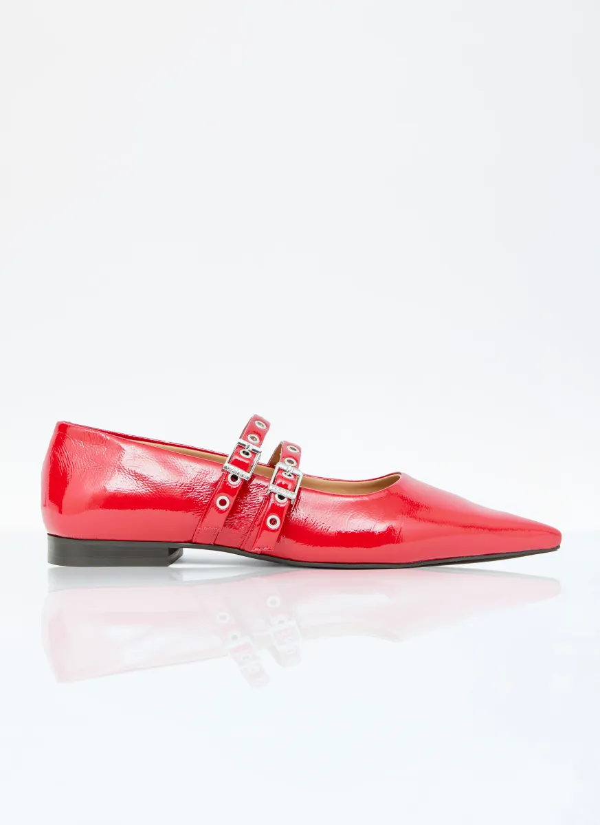 Eyelets Ballerina Flats