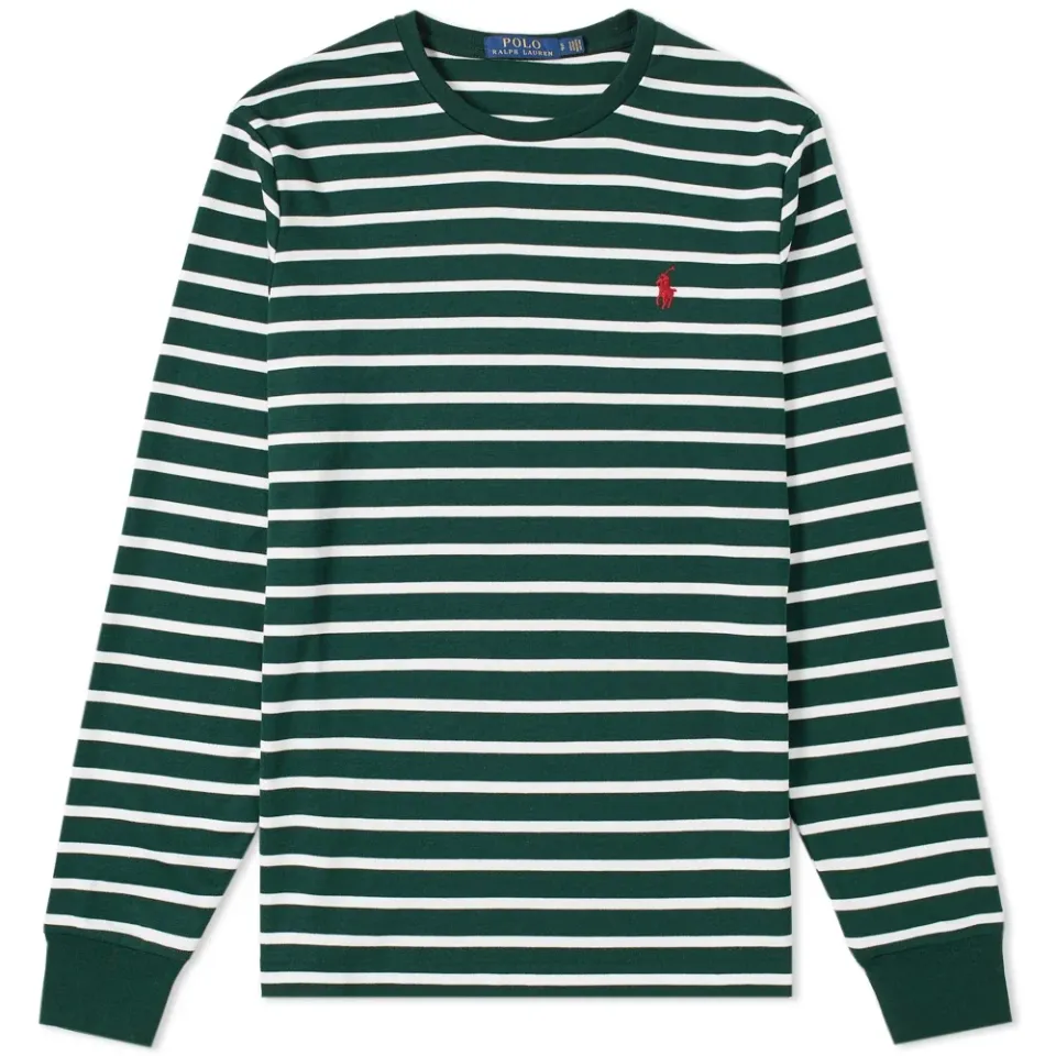 Long Sleeve Pima Stripe Tee