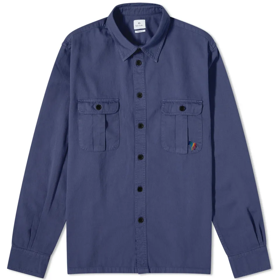 Broad Stripe Zebra Overshirt