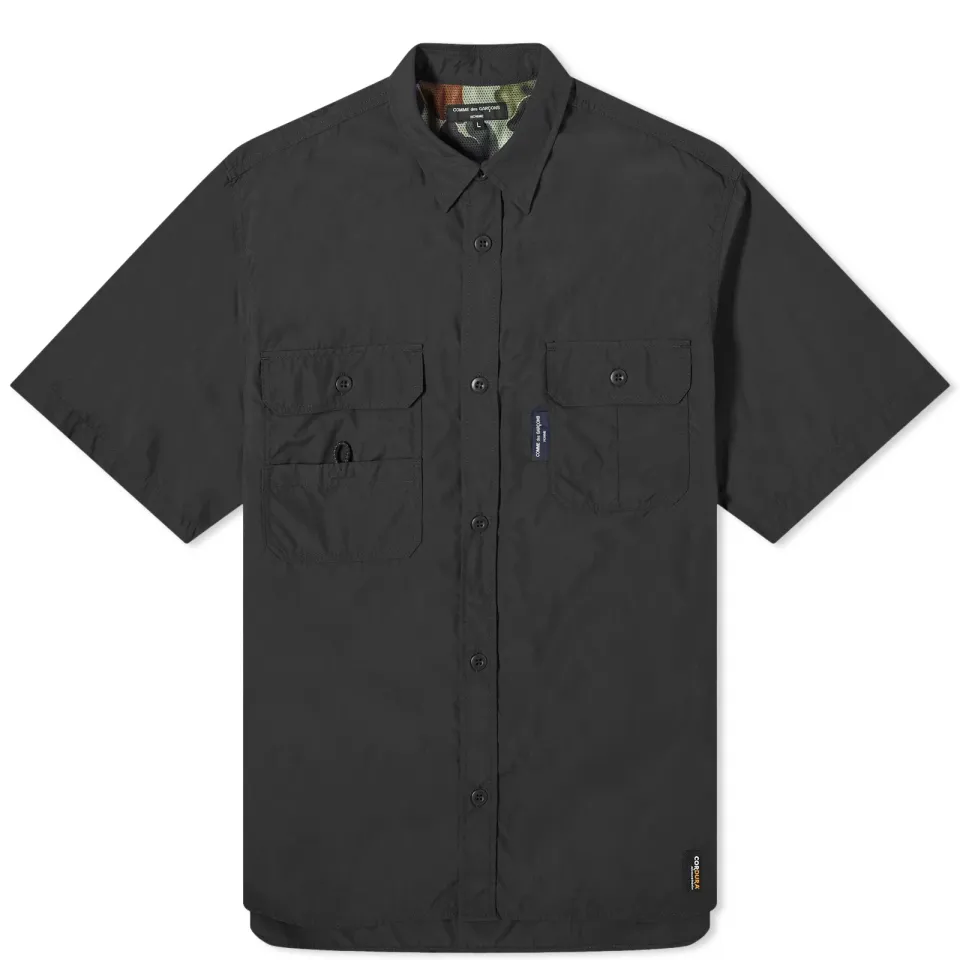 Nylon Double Pocket Short Sleeve Shi