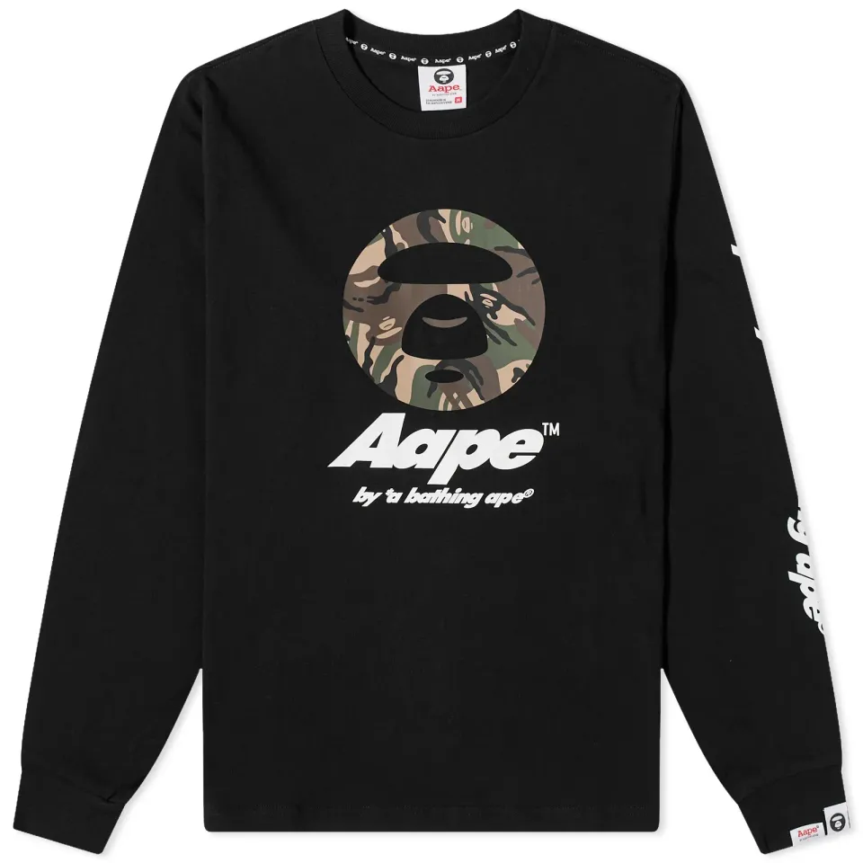 AAPE New Face Long Sleeve T-Shirt