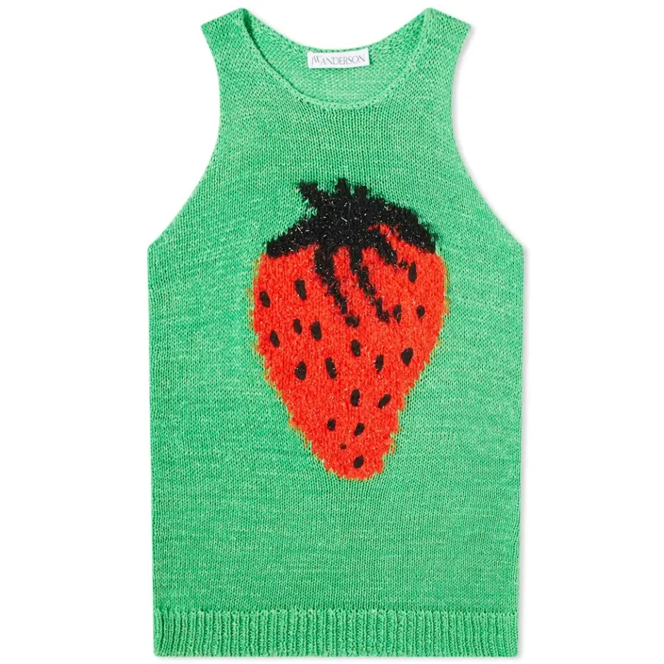 Strawberry Knitted Tank Top