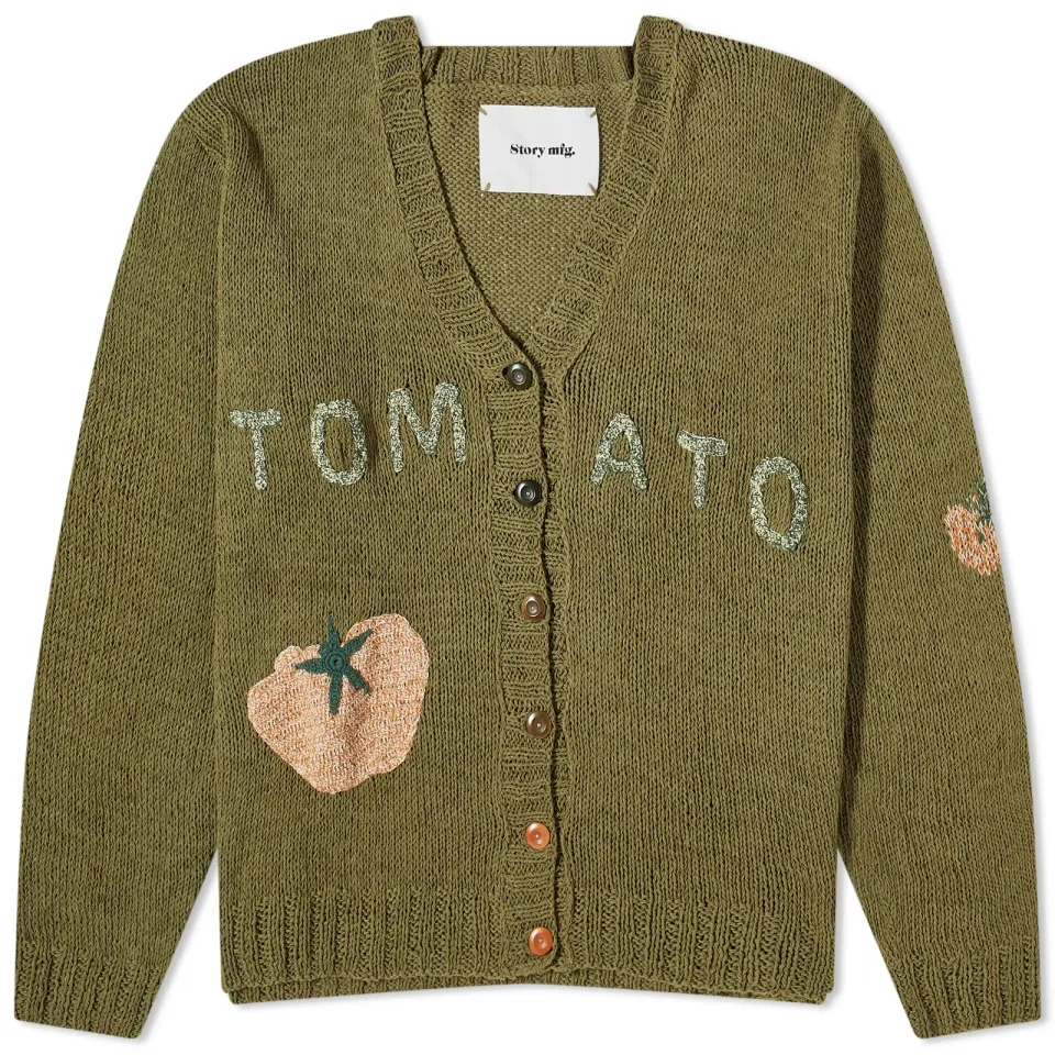 Story mfg. Tomatos Twinsun Cardigan