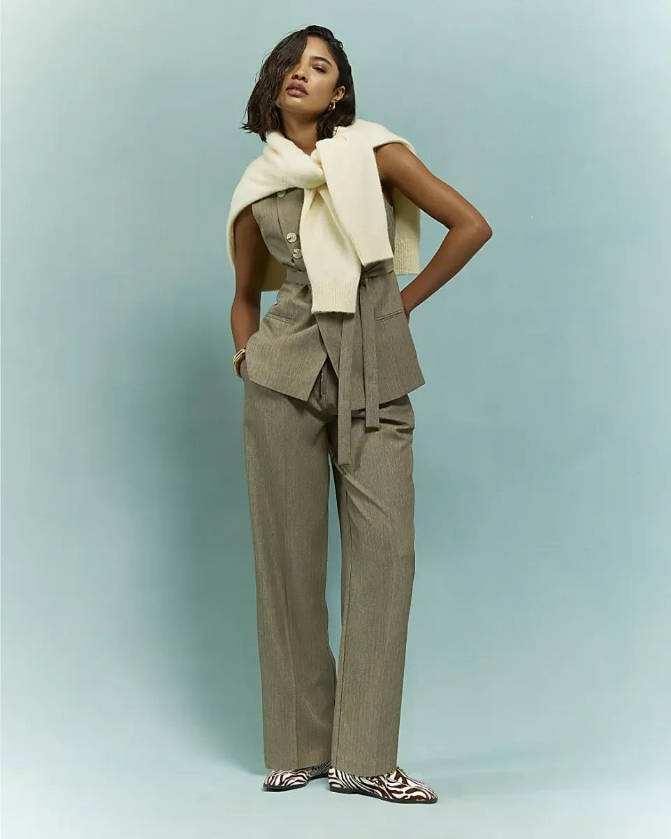 Tie Detail Trousers