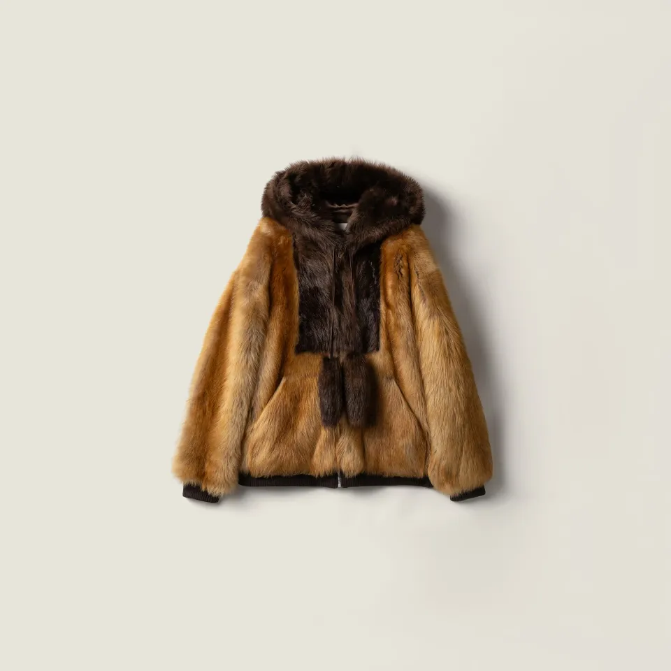 Shearling blouson jacket