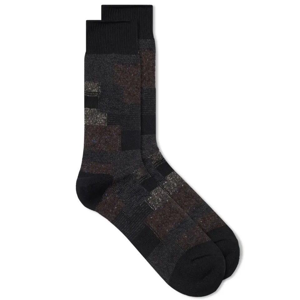 Patchwork Crew Sock