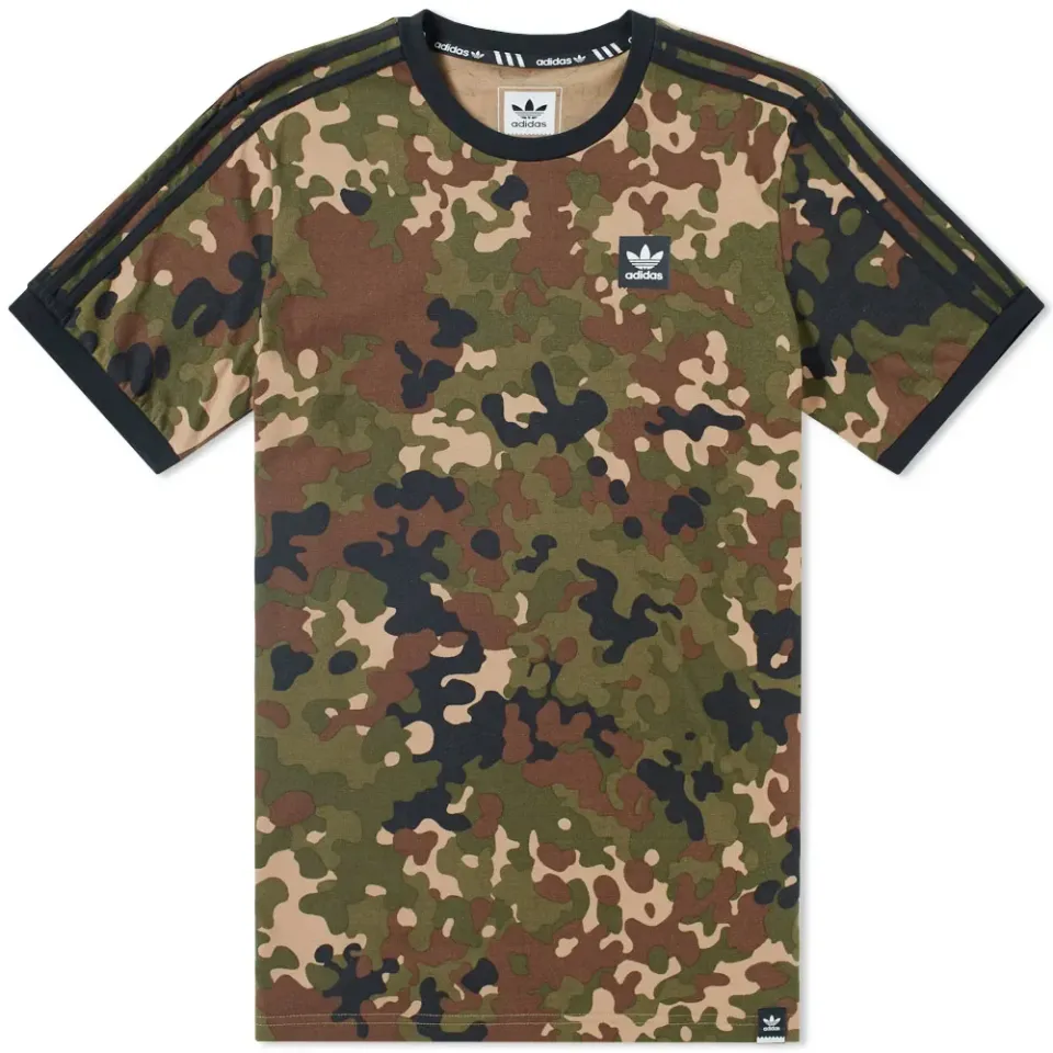 Camo Three Stripe Tee