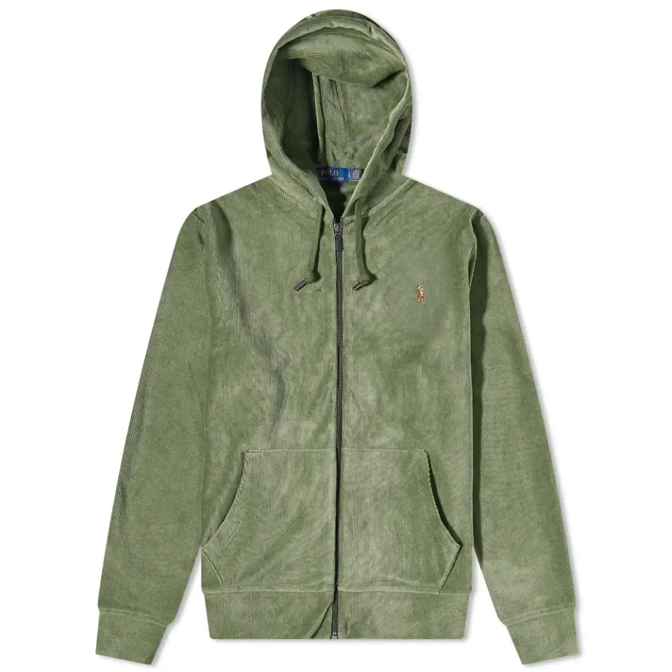 Cord Zip Hoodie