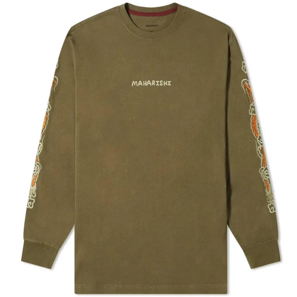 Long Sleeve Embroidered Souvenir T-Shirt