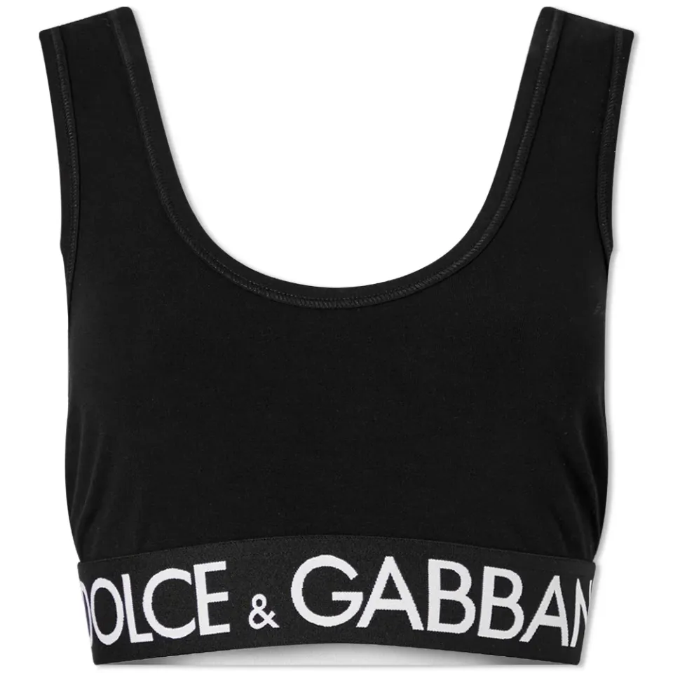 Tape Logo Bralet Top
