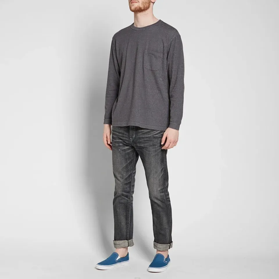 Long Sleeve French Terry Pocket Tee