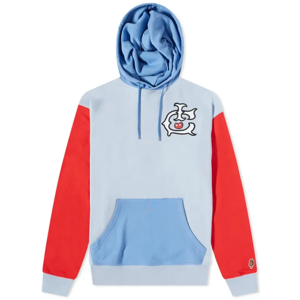 Colour Block Popover Hoodie
