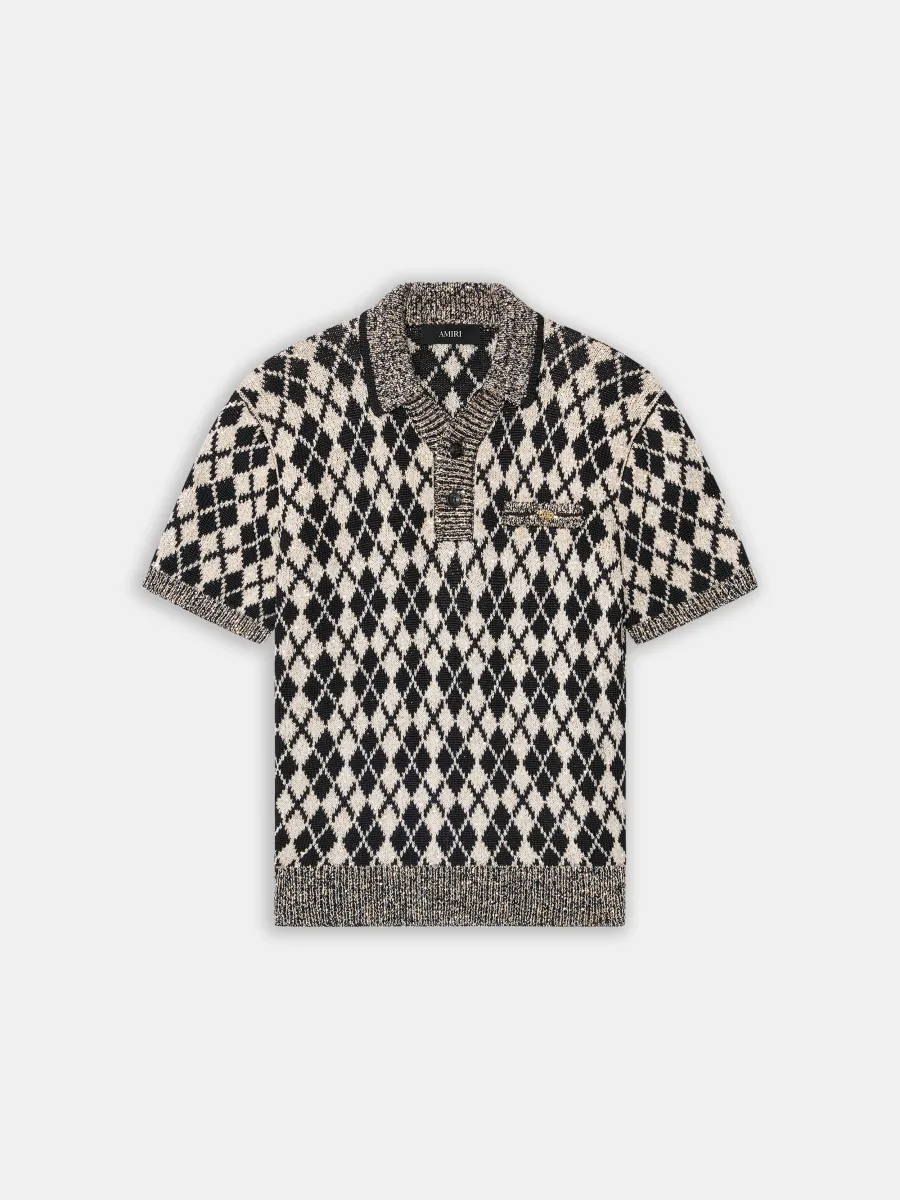 ARGYLE POLO - Black