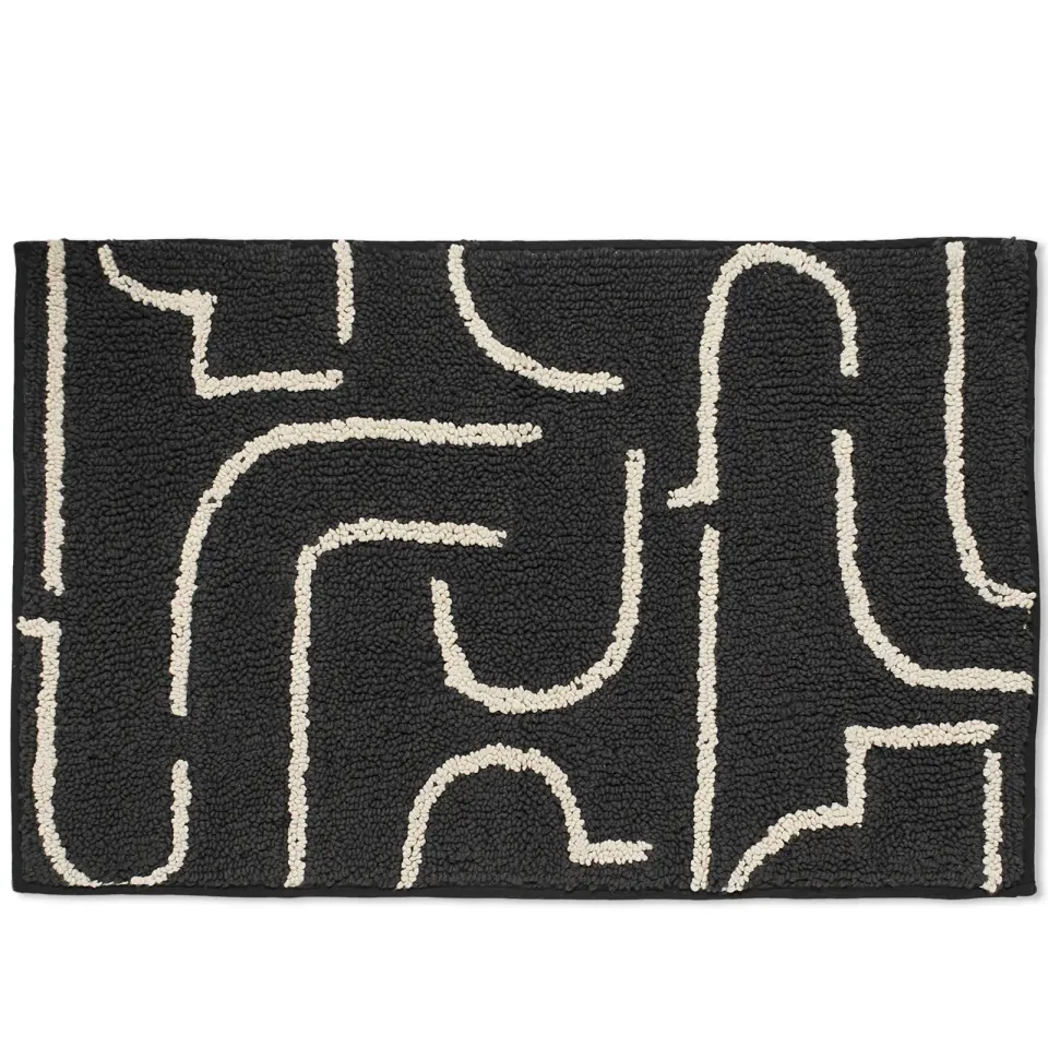 Abstract Lines Bath Mat