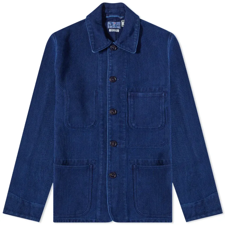 Sashiko Used Washed Coverall Jacket