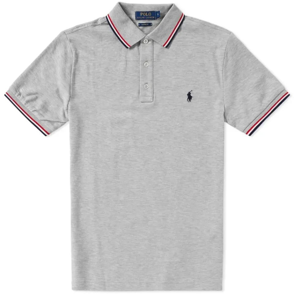 Tipped Tricolor Polo
