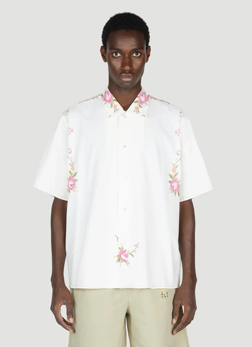 Floral Embroidered Shirt