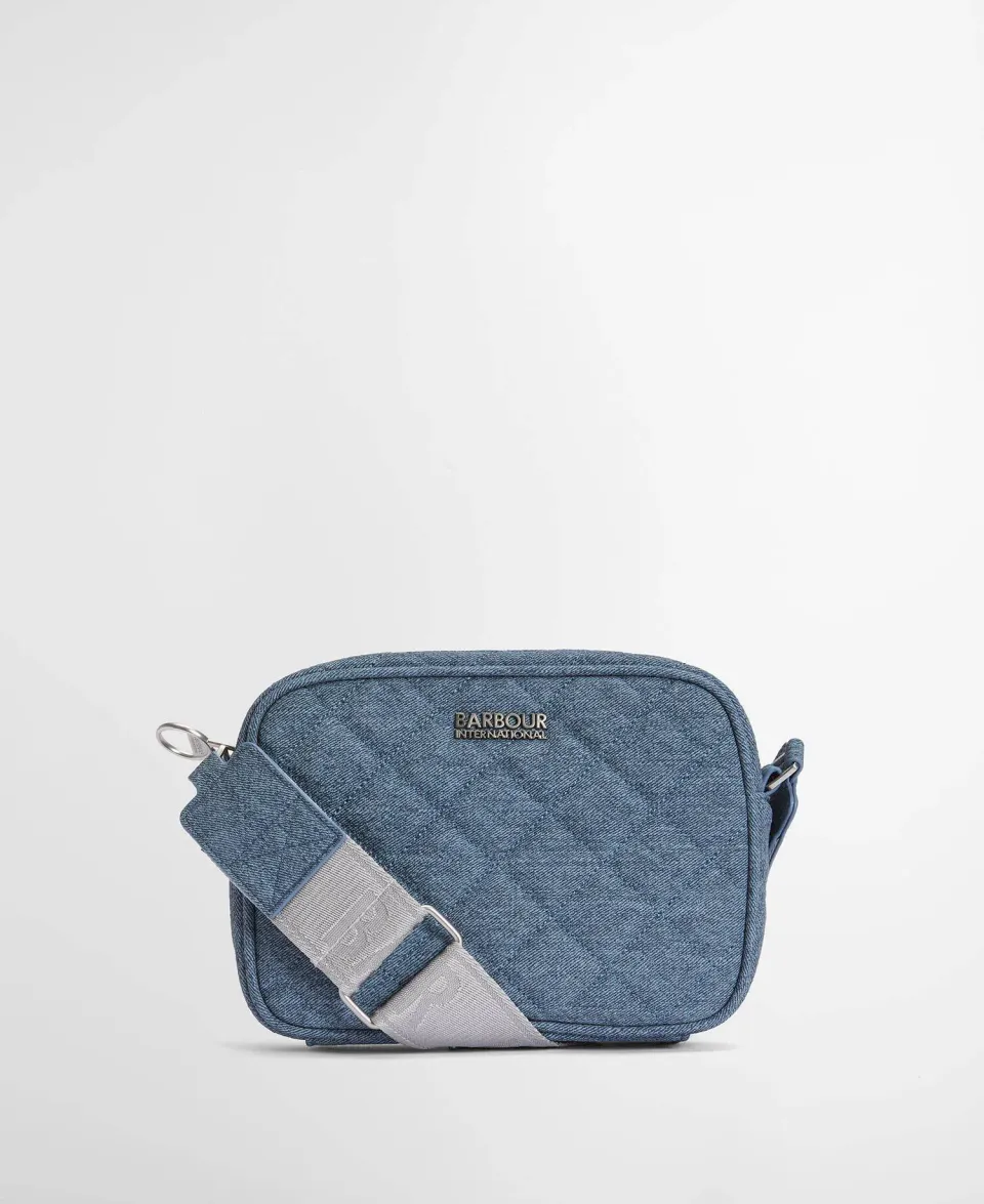 Denim Quilted Sloane Crossbody Bag