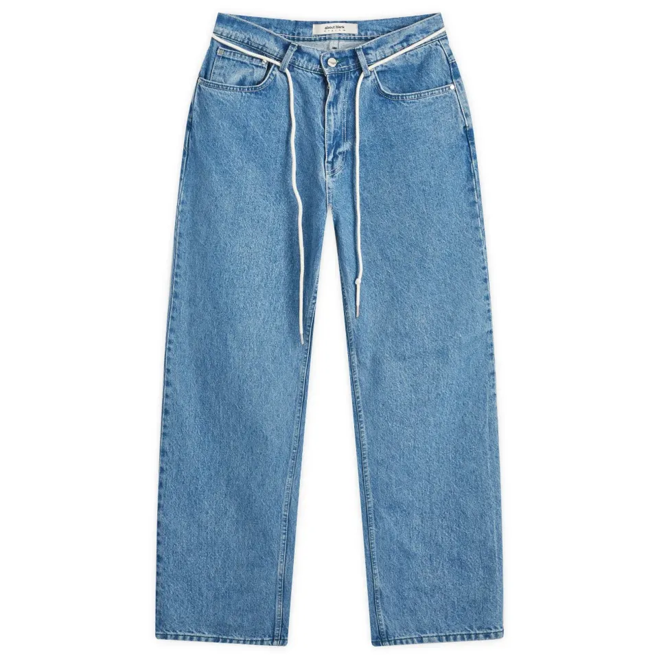 Straight Leg Denim Jeans