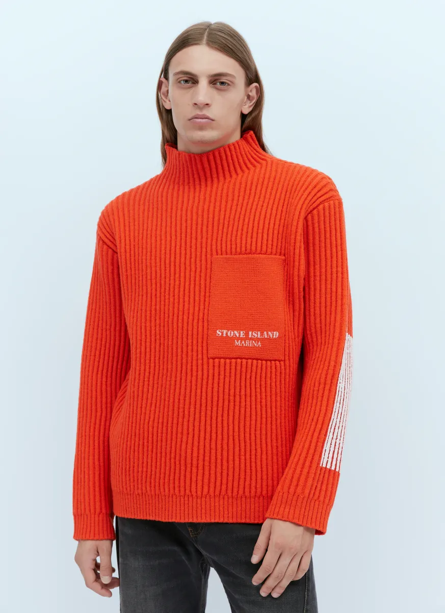 Patch Pocket Wool Sweater
