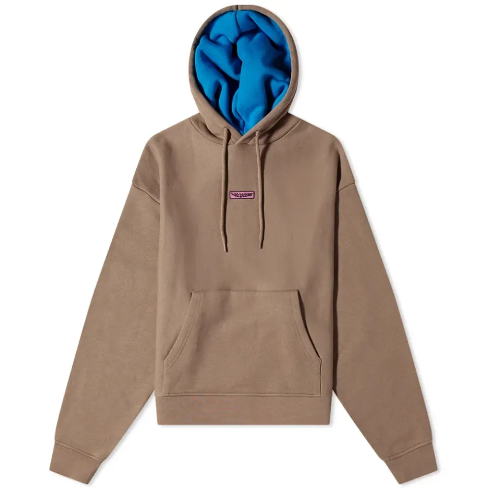 Box Logo Contrast Liner Hoodie