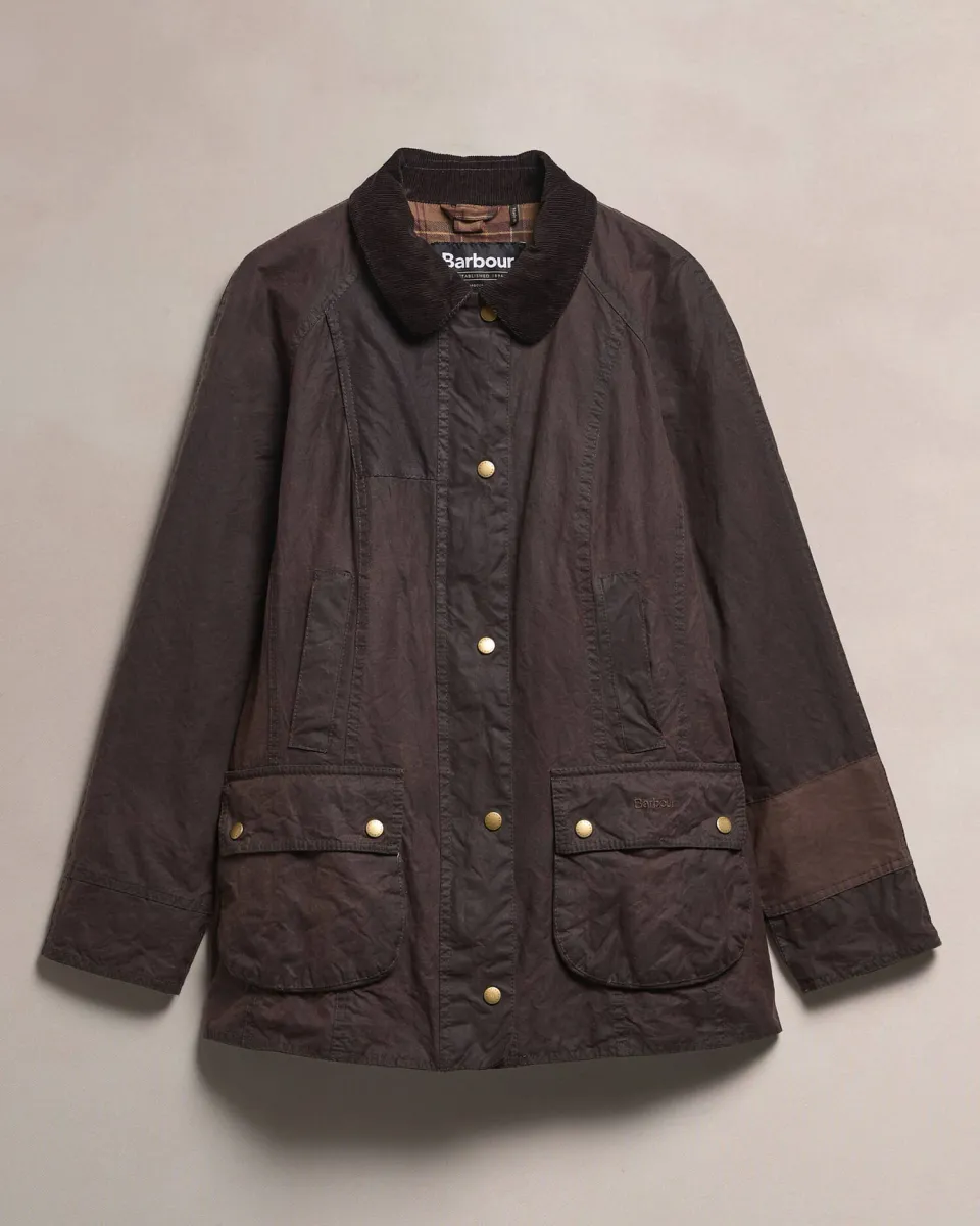 Re-loved Women's Beadnell Waxed Jacket - Size 14