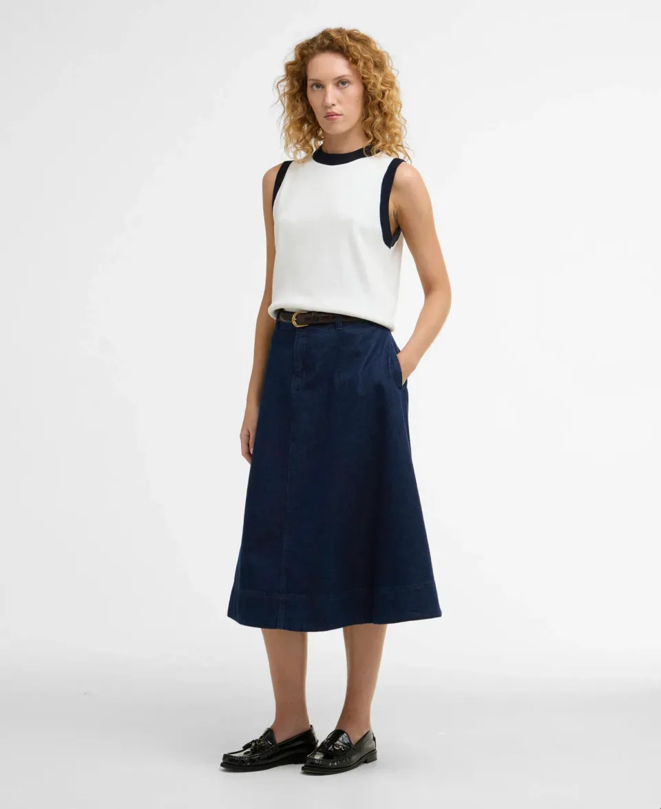 Maia Denim Midi Skirt
