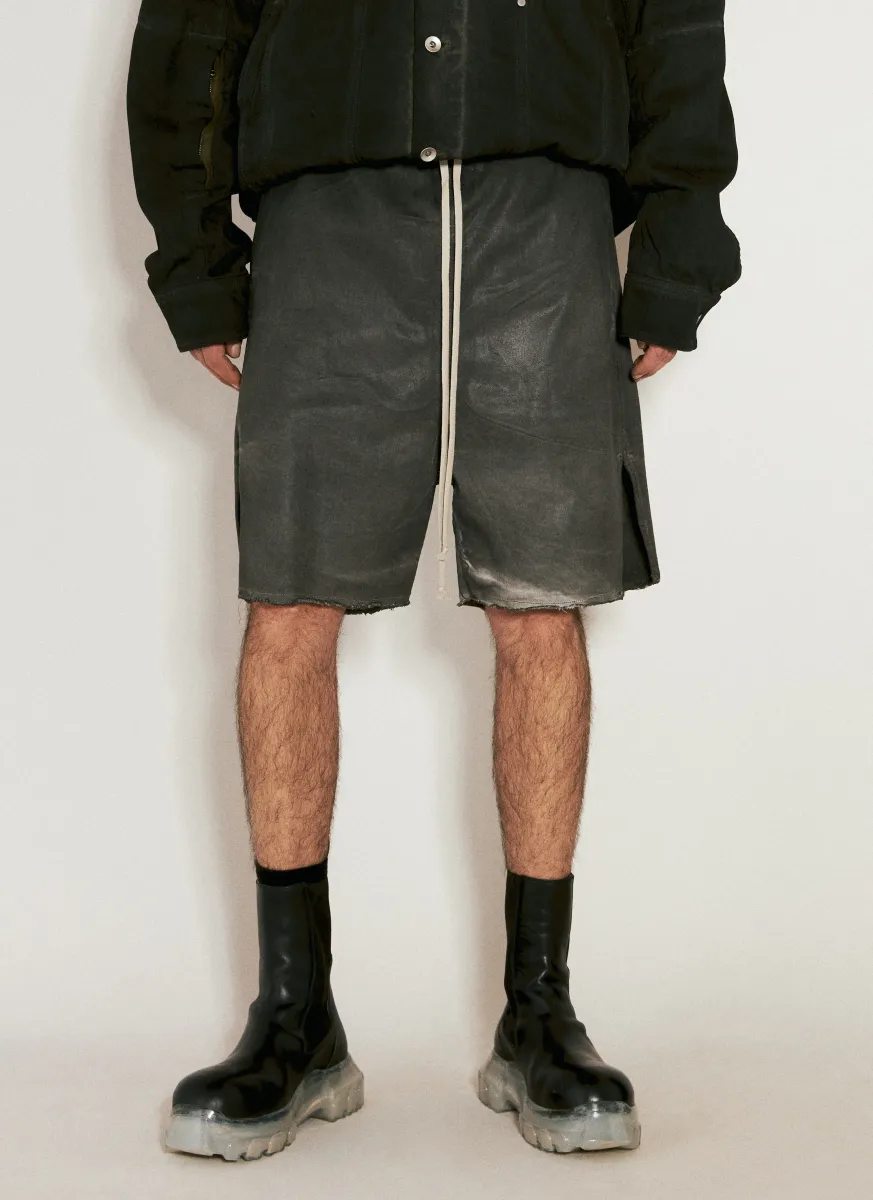Dyed Denim Shorts