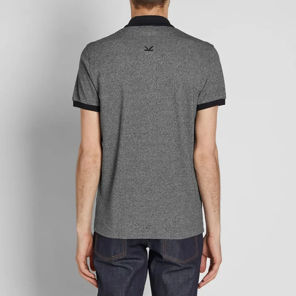 Contrast Collar Tiger Polo