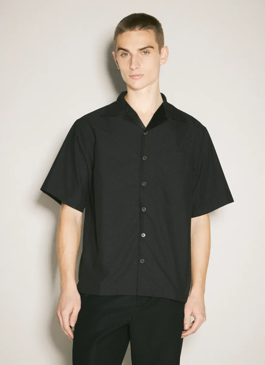 Short-Sleeve Technical Cotton Shirt