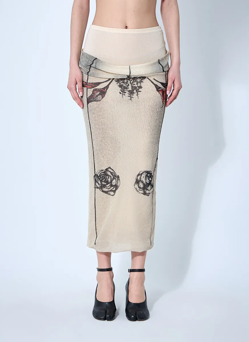 Double Layer Mesh Skirt