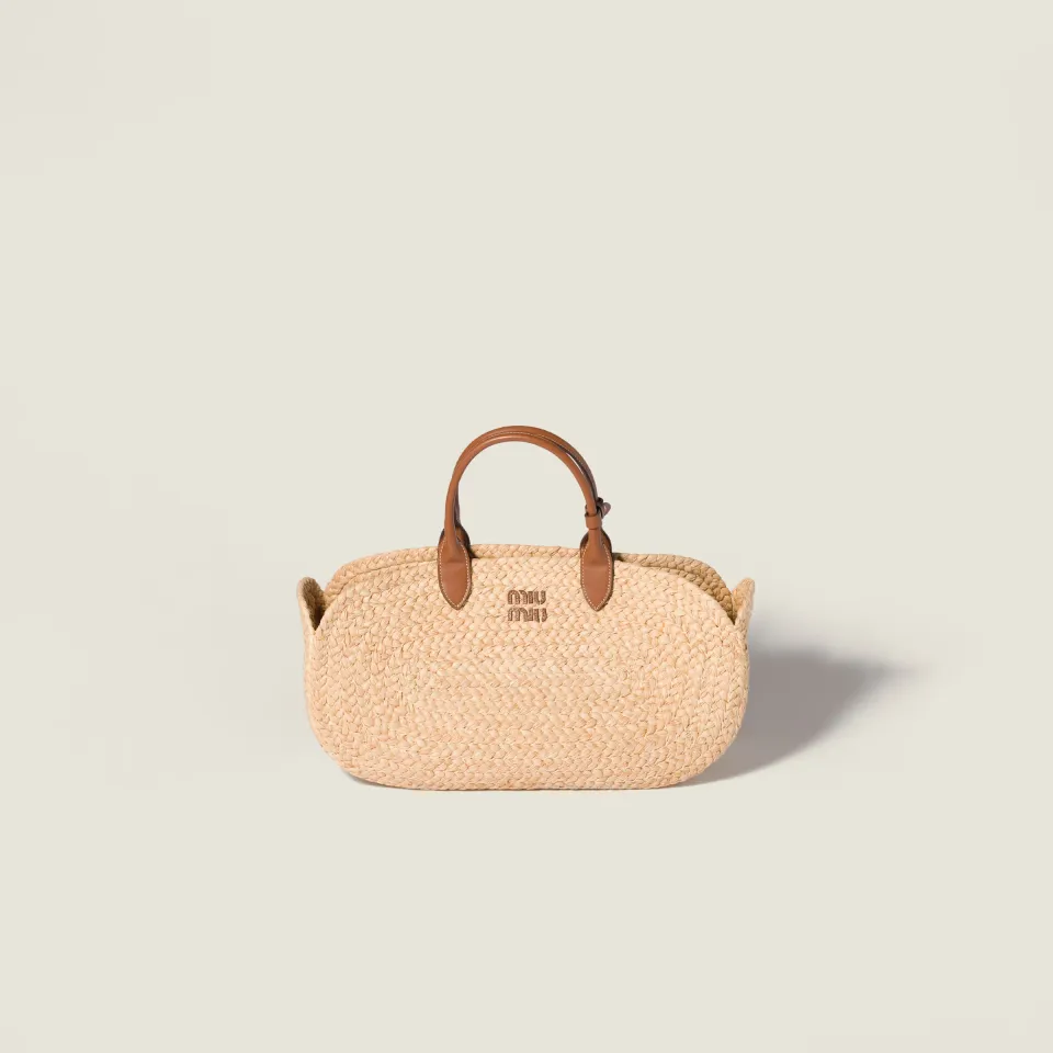 Raffia handbag
