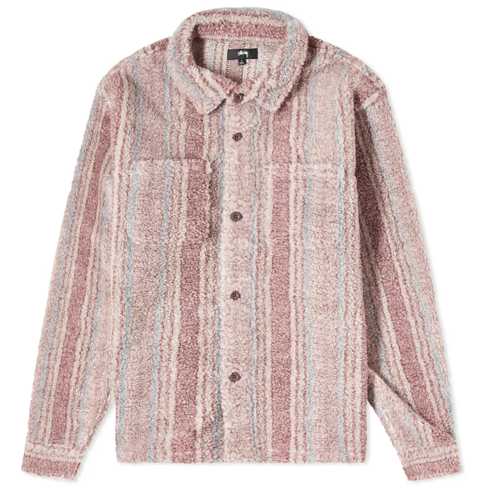 Stripe Sherpa Shirt
