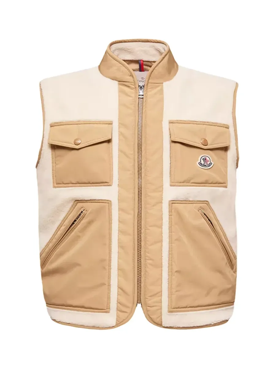 Men Karakai Gilet Light Beige