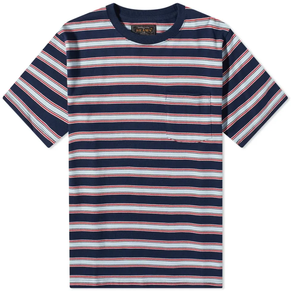 Multi Stripe Pocket T-Shirt