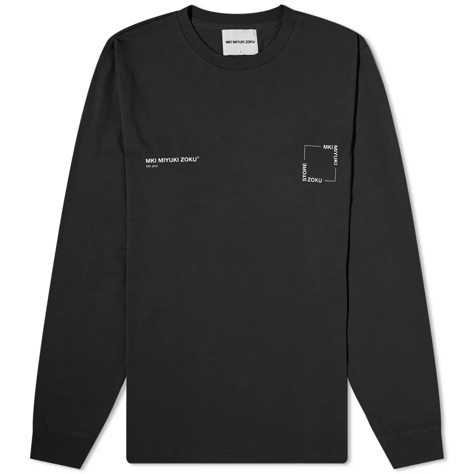 Long Sleeve Square Logo T-Shirt
