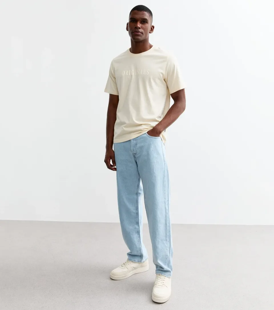Men's Light Blue Relaxed Jeans