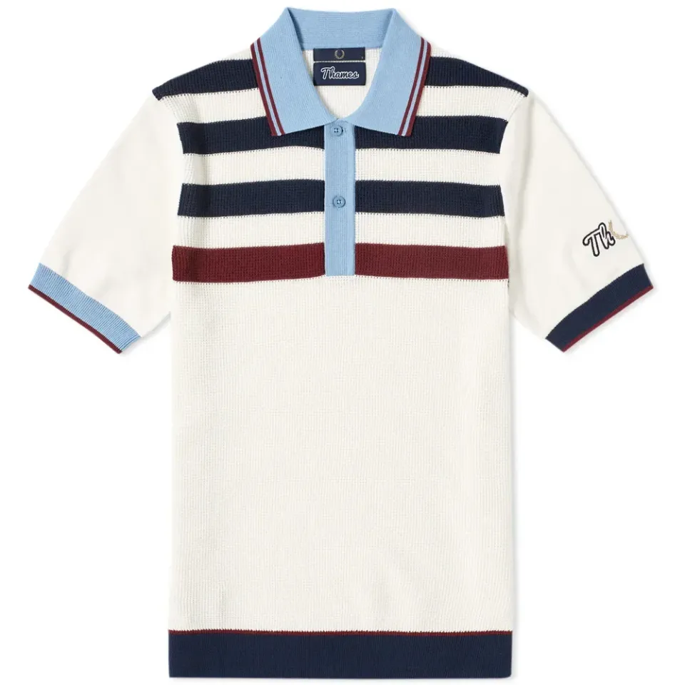 Fred Perry x Thames Stripe Knit Polo