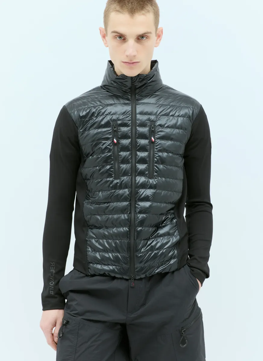Padded Zip-Up Cardigan