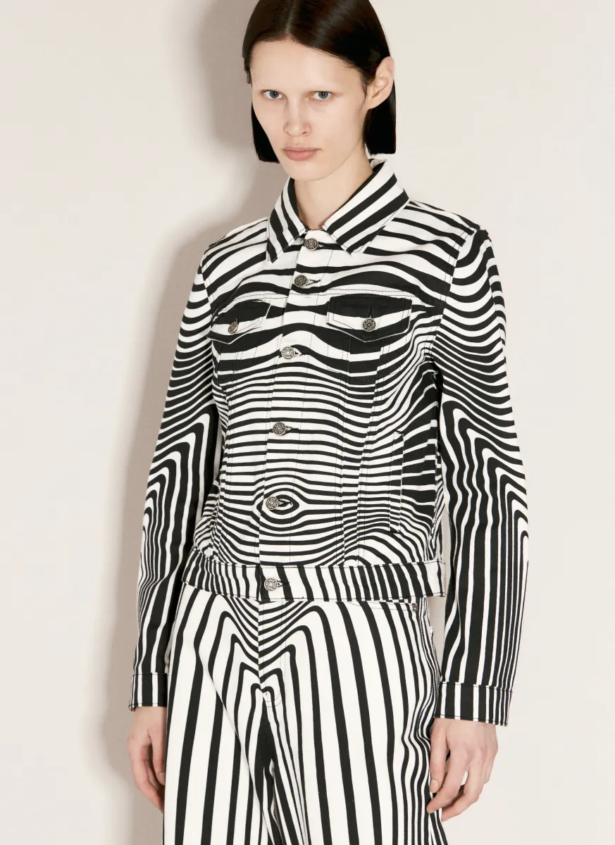 Body Morphing Digital Print Jacket