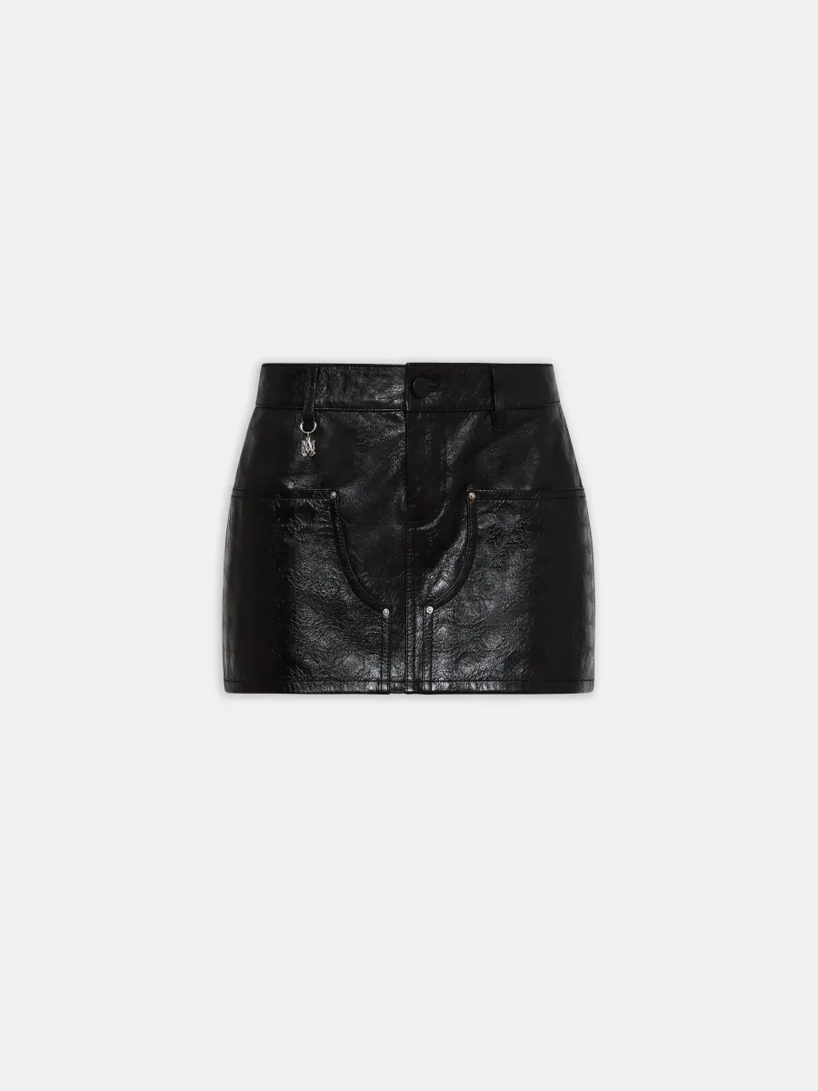 WOMEN - WOMEN'S MA QUAD LEATHER SKIRT - Black