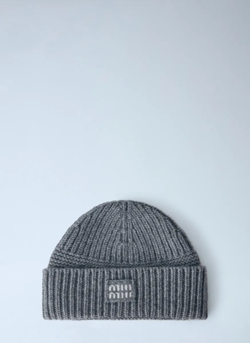 Logo-Patch Wool Beanie