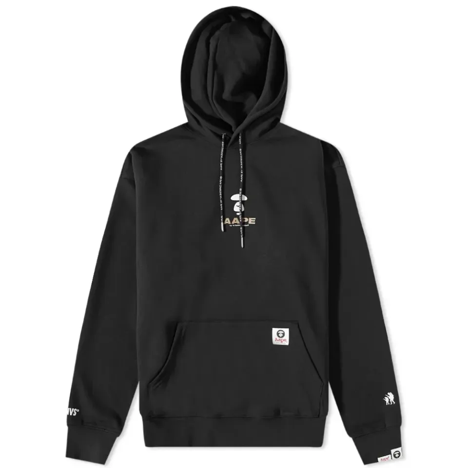 AAPE Back Print Moon Face Hoodie