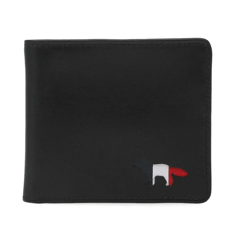 Maison Kitsuné Tricolour Leather Wallet