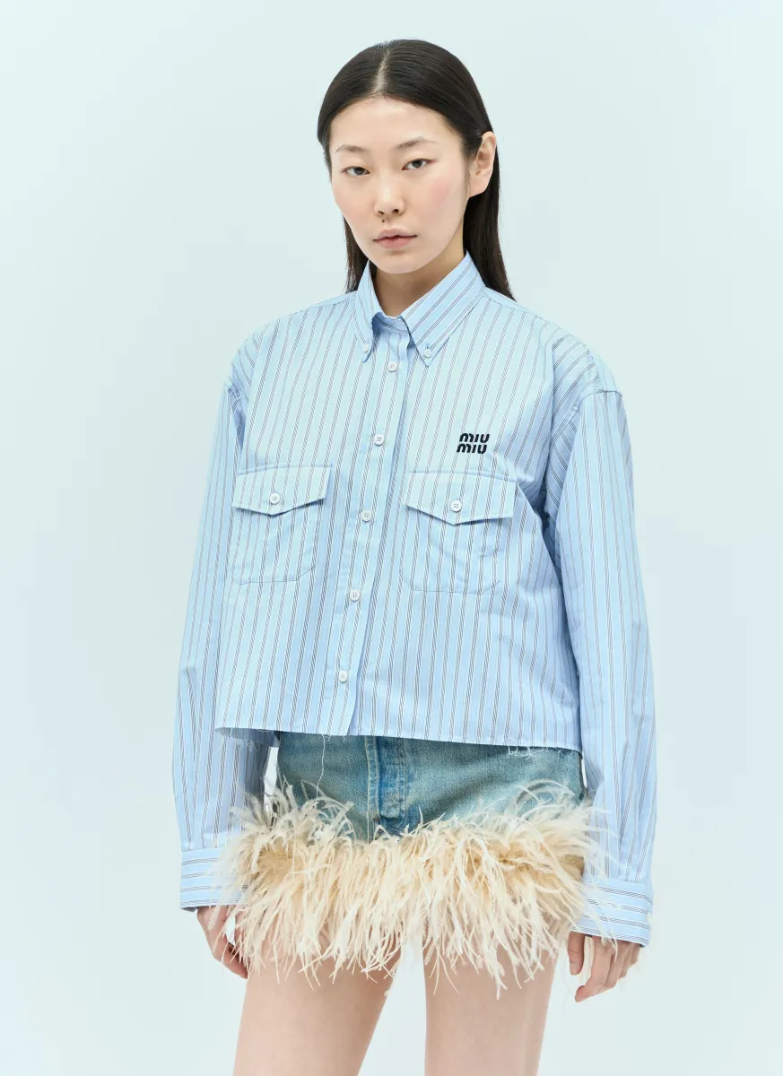 Cropped Striped Shirt