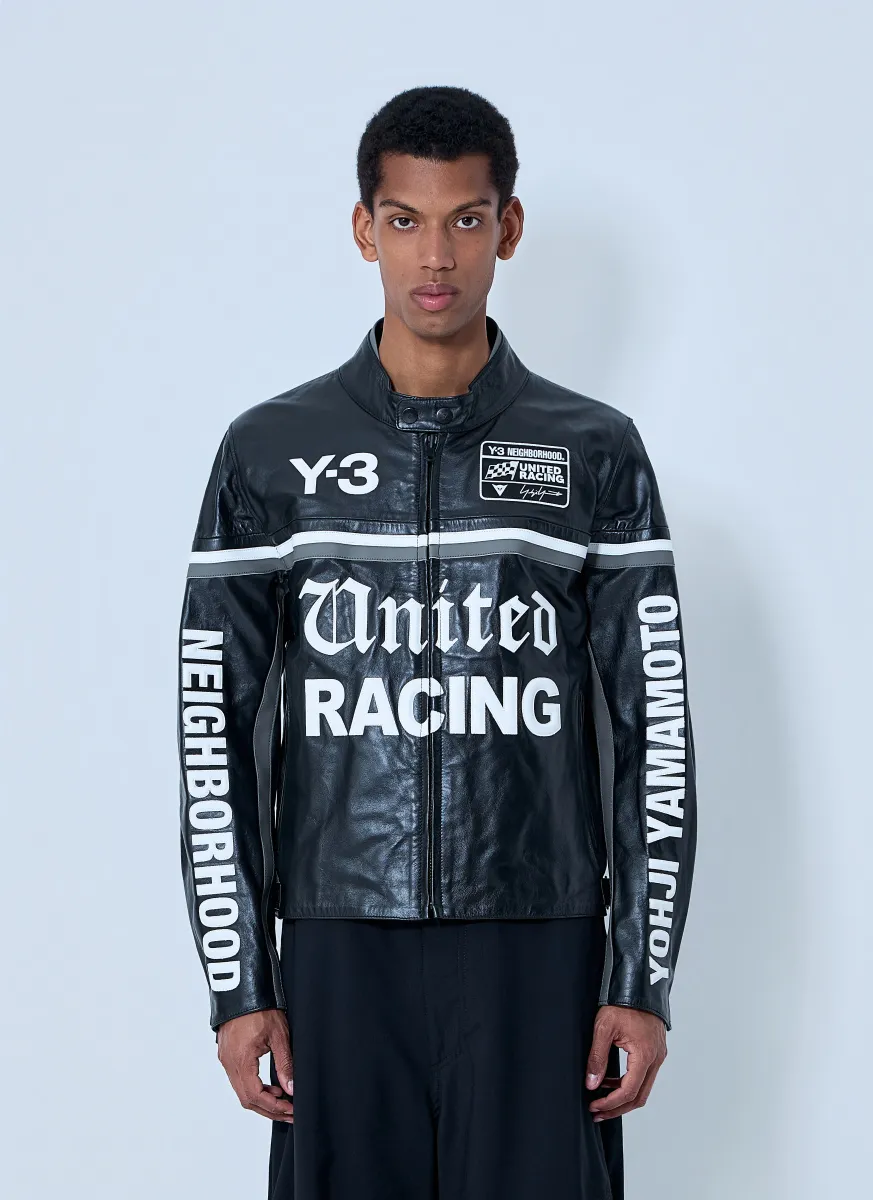Racing-Inspired Leather Jacket