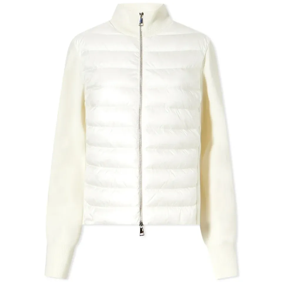 Padded High Neck Cardigan