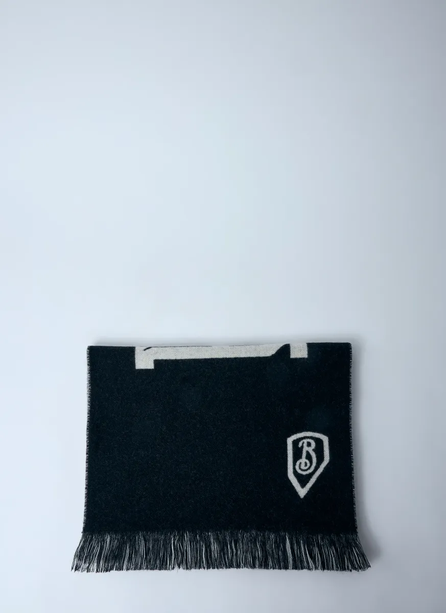 Logo Wool Scarf