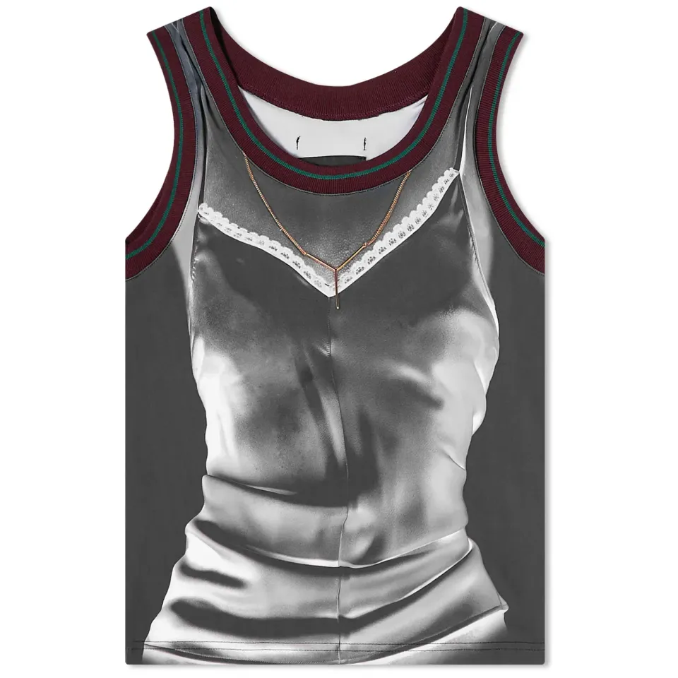 x Jean Paul Gaultier Trompe L'Oeil Lingerie Tank T